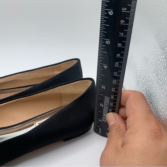 NWB Badgley Mischka Dyanne Square Toe Flat in black size 6.5 M 1624 - Picture 6 of 11